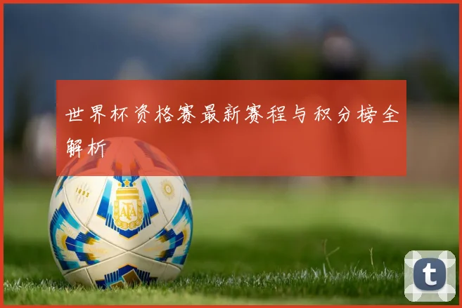 世界杯资格赛最新赛程与积分榜全解析